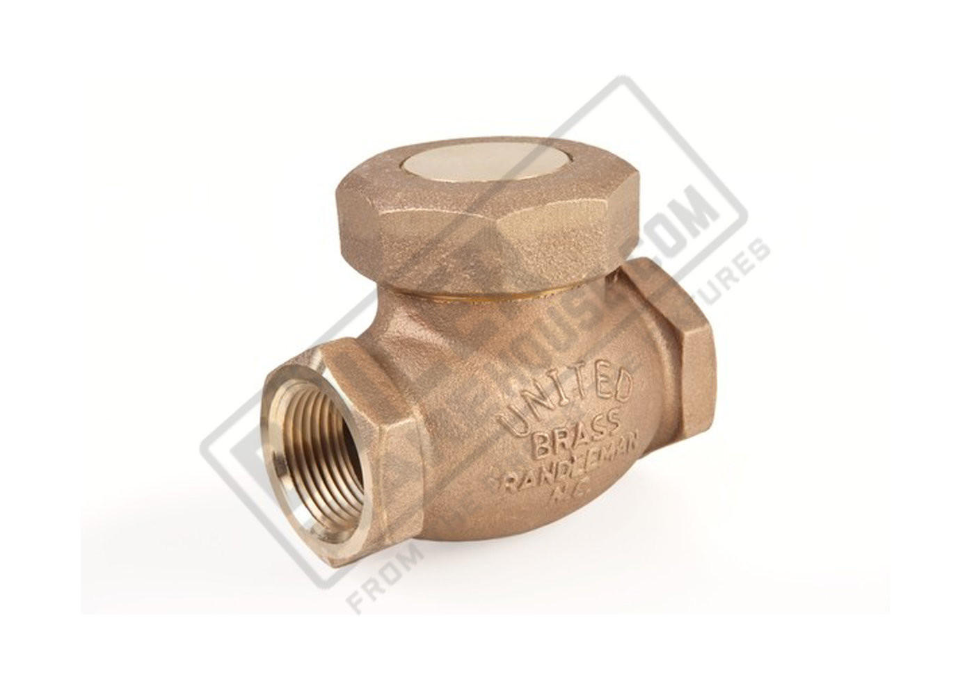 United Brass 1" Threaded Spring/Lift Check Valve 200wsp and 400wog