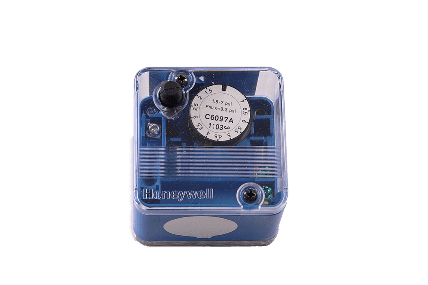 1.5-7# Gas/Air pressure switch FLNG MT. M/R Top View