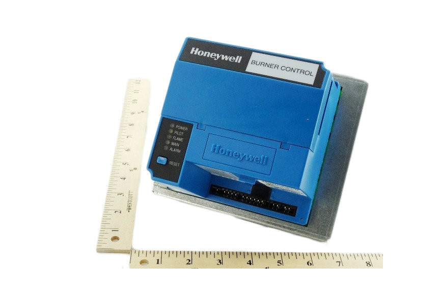 Blue Honeywell Burner R140G Replacement Top View with Ruler