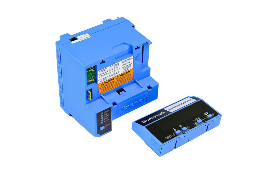 Blue Honeywell Flame Safeguard Controller with Display Detached