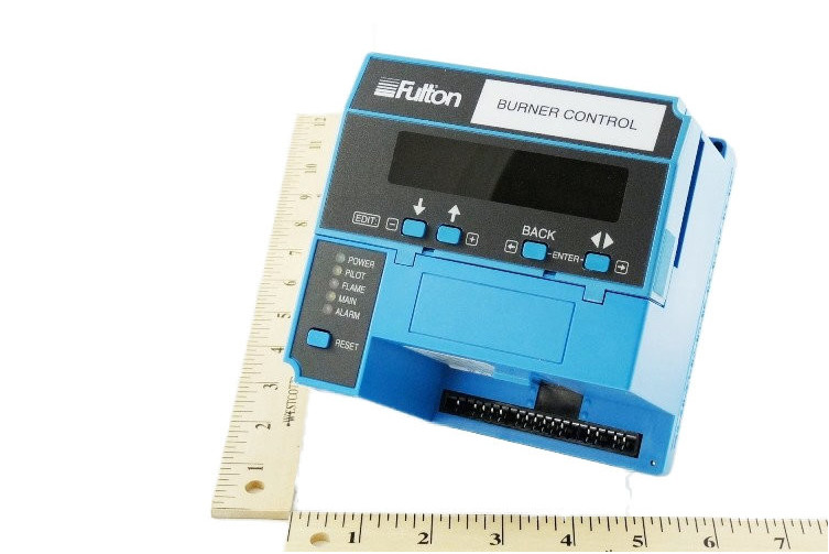 Blue Honeywell RM7800L1038 Burner Control with Display and Ruler