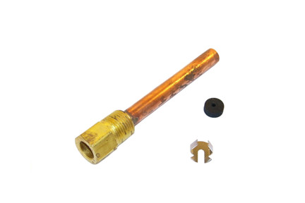 112620AA - 3/8" Diameter, 3-3/4" Insertion, 1/2" NPT Copper Well Assembly