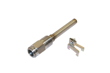 121371E - 3/8" Diameter, 1-1/2" Insertion, 1/2" NPT Stainless Steel Well Assembly
