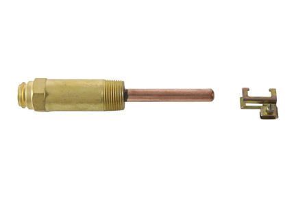 121371M - 3/8" Diameter, 3" Insertion, 3/4" NPT Copper Well Assembly