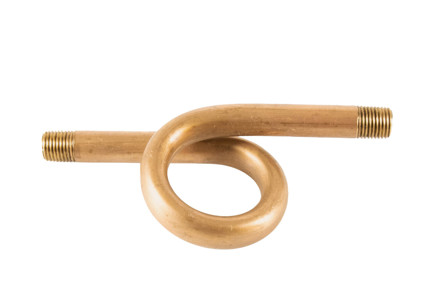 27-401-01 - 1/4" MNPT, 180 Degree Brass Steam Gauge Siphon Loop