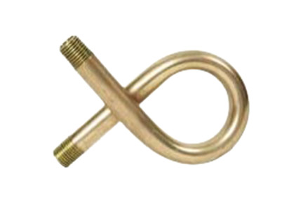 27-402-01 - 1/4" MNPT, 90Degree Brass Steam Gauge Siphon Loop