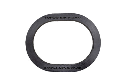 Topog-E S2000 - 3-1/4" x 4-1/2" x 9/16" Graphite Obround Hand Hole Gasket