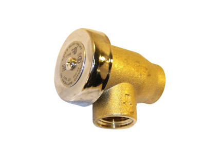 38-105-01 - 1" NPT Vacuum Breaker with Rough Brass Finish