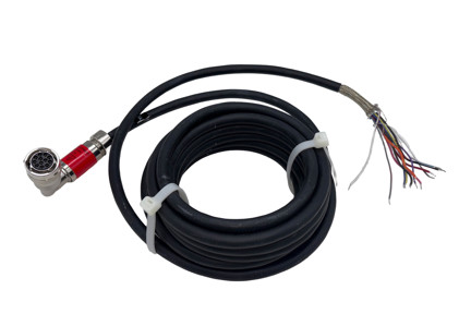 Fireye 59-497-020R-WR - 20 Foot Factory Wired Cable Assembly with Right Angle Connector