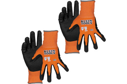 Knit Dipped Gloves, Cut Level A1, Touchscreen, Medium, 2-Pair