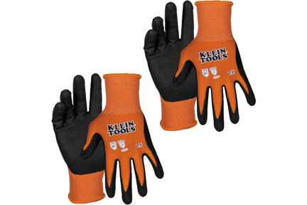 Knit Dipped Gloves, Cut Level A1, Touchscreen, Large, 2-Pair