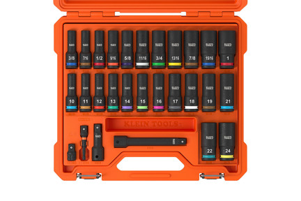 28-Piece KNECT 1/2-Inch Deep-Well Impact Socket Set, SAE/Metric
