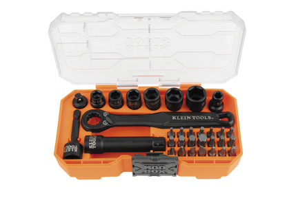 KNECT 1/4" Drive Impact-Rated Pass Through 32-Piece Socket Set