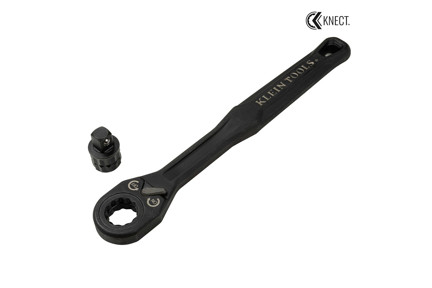 KNECT (M) Pass Through Ratchet and 3/8-Inch Drive Socket Adapter Set
