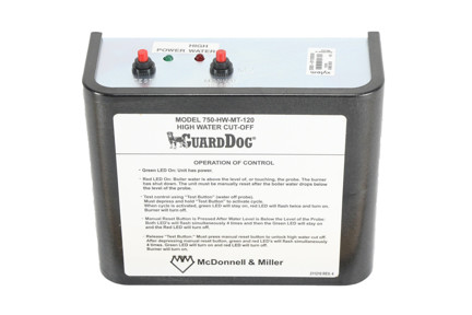 McDonnell & Miller 750-HW-MT-120 - 120V Manual Reset High Water Cut-Off (176236)