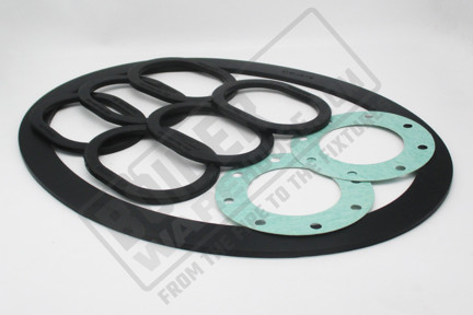 CB 125-800hp Waterside kit includes 12 x 16 Manway gasket (6) 3 1/4 x 4 1/2 x 9/16" OB...