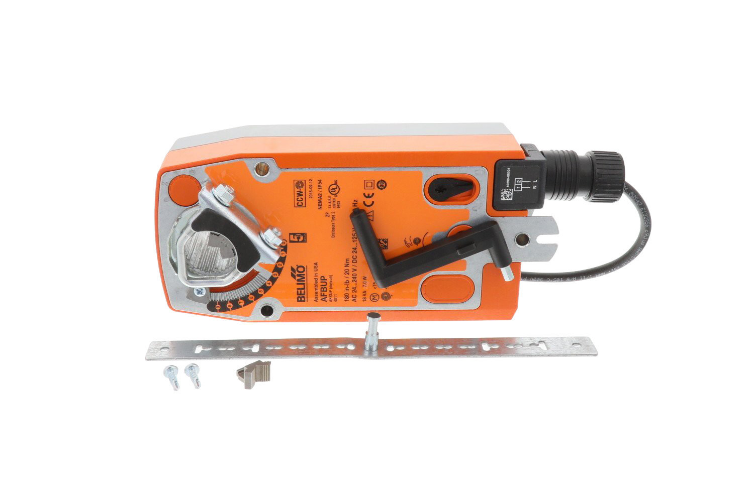 AFBUP - 24-240V Spring Return, 180 in-lb, On/Off Motor Acutator