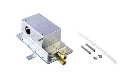 SPDT Air Pressure Switch Adjustable 0.05" - 12.0" W.C. with Accessories (Gold)