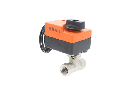 B211B+TR24-3 - 1/2" Ball Valve with 24V, 8 in-lb Motor Actuator