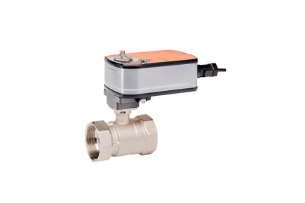 B219+LF24-3 - 3/4" Ball Valve with 24V, 35 in-lb Motor Actuator