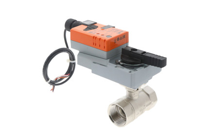 B232+ARX24-MFT - 1-1/4" NPT, Ball Valve with 24V, 180 in-lb Motor Actuator