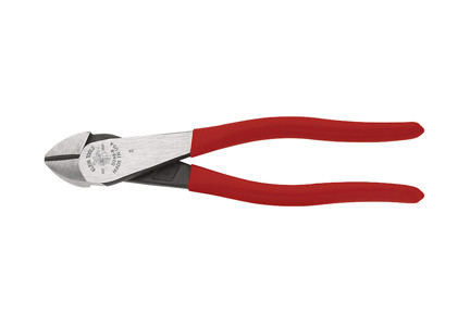 8" Diagonal Cutting Pliers, Angled Head, Short Jaw