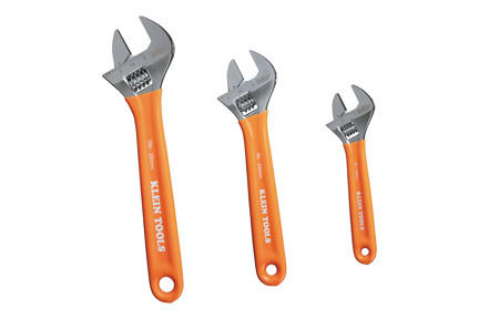 Extra-Capacity Adjustable Wrenches, 3-Piece