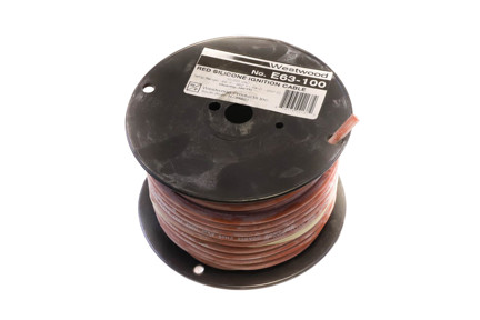 Crown E63-100 - Red Silicon Ignition Cable (100 Feet)