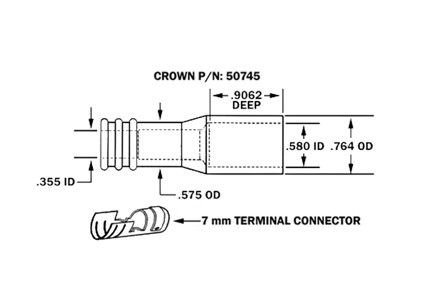 Crown E9-ECF - Extended Ceramic Boot