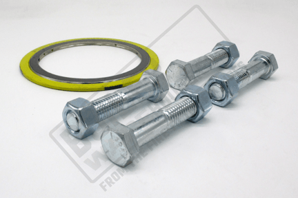 3" 150# Flange Packs W/ GR5 Bolts, Nuts and 304SS Spiral Wound Gasket