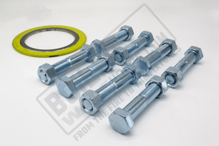 3" 300# Flange Packs W/ GR5 Bolts, Nuts and 304SS Spiral Wound Gasket