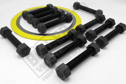 8" 150# Flange Bolt Packs W/ B7 Bolts, Nuts, and 304SS Spiral Wound Gasket