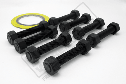 2-1/2 300# Flange Packs W/ B7 Studs, Nuts and 304SS Spiral Wound Gasket