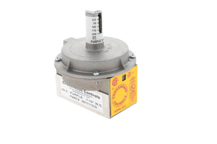 Antunes JD-2 Purple Spring - 0.1" - 10" W.C. Air Pressure Switch, Auto Reset