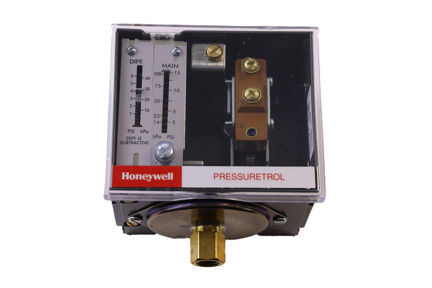 L404F - 2-15 PSI, 2-6 PSI Dif, Pressuretrol Operating Control (Make on Rise)