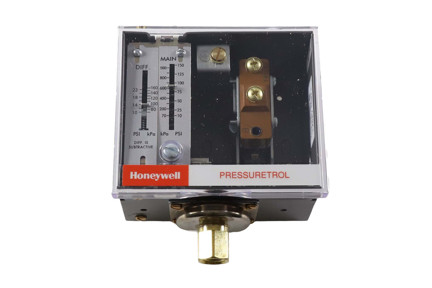 L404V - 10-150 PSI, 10-22 PSI Dif, Oil Pressuretrol High Limit Control (Make on Rise)