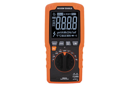 Slim Digital Multimeter, TRMS Auto-Ranging, 600V, Temp