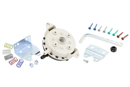 Adjustable 0.1" - 10" W.C. Air Pressure Switch with Bleed Hole, Mounting Hardware and...