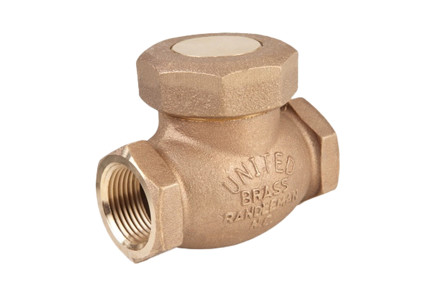 United Brass 50T - 3/4" Spring-Loaded Lift Check Valve, 200 WSP, 400 WOG